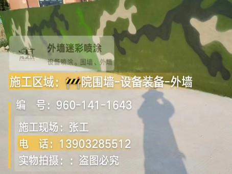淮北 迷彩漆喷涂价格（按平方米计费）